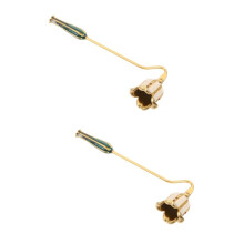 retro candle snufferenamel sleeve heat lamp glass LED kit for vintage decoration Ref: 4545