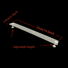 Künstler-Lehnbrücke, 36,8 cm, durchsichtige Hand-