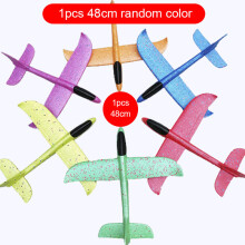 (1pcs random colors) 48 cm stort skumplan glidflygplan handkastflygplan lätt tröghetsflygplan EPP bubbla flygplan barn ut