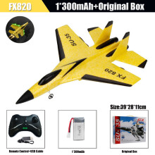 (ChinaF820 With Box YE) RC Skumflygplan SU-35 Flygplan 2.4G Radiostyrt Glidflygplan Fjärrstyrt Jaktflygplan Glidflygplan
