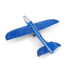 (06Plane Random ColorIsrael) Intressanta plastflygplanskastare leksaker med en knapputkastning massivt skummaterial skumflygplan