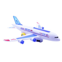(White) Barn Airbus Flygplan Autopilot Blixt Ljud Flygplan Musik Belysning Leksaker Elektrisk Flygplan Leksa