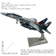 (F-15E Fighter) JASON TUTU Diecast Metal Scale 1/100 US Army F-15E Strike Eagle Allväders jaktplan med dubbla uppdra