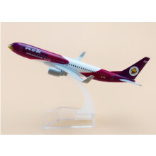 (Purple) 1:400 flygplansmodell B737 Thailand Airlines flygplan B737 Metallsimuleringsflygplansmodell för barn
