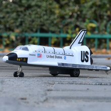 (White) Högkvalitativ rymdfärjemodell i legering 1:300, militära flygplansleksaker, simulerad ljud- och ljus