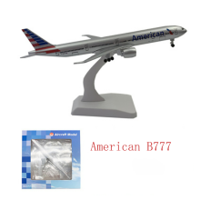 (American B777) Gjuten 20CM 1/400 B747 B777 A320 A330 A350 Pan Am KLM Ryssland Aeroflot EVA Saudi Airline Flygplan P