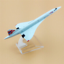 (British Concord) 1:400 British Airways Concord-plan Flygplansmodell Gjuten metallplan 16 cm flygplansmodell