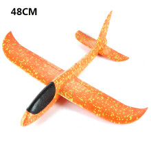 (48cm Orange) 48 cm skumplan glidflygplan barnleksaker handkastflygplan lätt tröghets EPP bubbelplan utomhuslanser