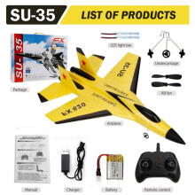 (SU35 Yellow) RC-flygplan F22 Kamouflage Grå Glidflygplan 2.4G Fjärrstyrda Radiostyrda Flygplan SU-35 EPP Skumflyg