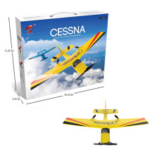 (Yellow with Box) Utomhus RC Flygplan Utomhus Elektriskt Fastvingat Flygplan 2.5G Radiostyrt Skumglider Flygplan