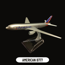(133.American B777) Skala 1:400 Metallflygplansmodell, Turkiskt B777 Flygplan Gjuten Flygplansminiatyr, Barnrum