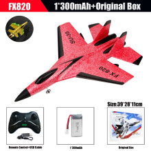 (Fx820 Red) Fjärrstyrt jaktflygplan RC skumflygplan SU-35 flygplan glidflygplan skum 2.4G radiostyrd glidflygpla