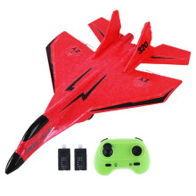 (Red) RC-flygplan utomhusleksaker fjärrstyrda flygplan jetplansleksaker hobby RC glidflygplan för pojkar