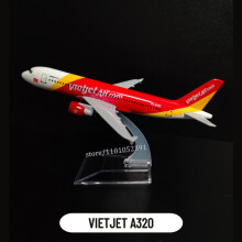 (60.VIETJET A320) Metallreplika av flygplan i skala 1:400, Pakistan PIA-flygplansmodell, gjuten miniatyr, barnrum