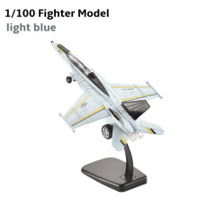 (light blue F-18) 1/72 Skala F16 Soufa Jaktplan Gjuten Flygplan Heminredning Flygplansmodell för Hemmet 1/100 Skala F1