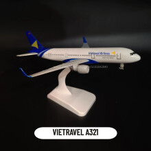 (T48. VIETRAVEL A321) 1:250 Metall Flygplansmodell Royal Dutch KLM B747 Flygplan Skala Miniatyr Konstdekoration Diecast Av