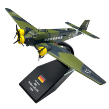 (JU52) 1/144 Skala Tyska Luftwaffe Junkers Ju52 Transportplan Metall Militär Diecast Flygplansmodell Leksak