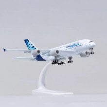 (a380) 20 cm leksaksflygplan Airbus A380 flygplansmodell 380 prototyp metall miniatyrplan flygsamling G