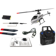 (C129V2 1 Battery) RC ERA C129V2 RTF RC Helikopter 2.4GHz 6-axlig Gyroskop Ett Klick 3D Flip Fjärrkontroll Flygplan Ho