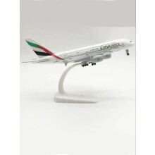 (A) 20 cm flygplansmodell 1:400 skala gjuten legering A380 flygplansmodell leksakspresent