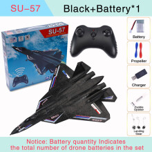 (United StatesSU57 Black) RC Skumflygplan SU57 Flygplan 2.4G Radiostyrt Glidflygplan Fjärrstyrt Jaktflygplan Flygplan