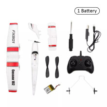 (1 battery) FX801 RC Flygplan EPP Skumglider Flygplan Gyro 2.4G 2CH RTF Fjärrkontroll Vingspann Flygplan Rolig P