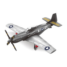 (No Box) 258 st 1/26 Flygplansmodell Byggnad Plast P-51MUSTANG Jaktblock Andra Världskriget Flygvapen Byggsat