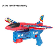(Blue gun Bagged) Skumplankastare EPP Bubbelflygplan Glidflygplan Handkast Katapultplan Leksak för Barn Katapultvapen