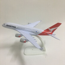 (20CM Qantas a380) JASON TUTU 20 cm Qantas Airbus A380 Flygplansmodell Flygplansmodell 1:300 Gjuten metallplast