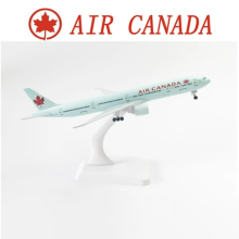 (a) Gjuten metalllegering 20 cm skala 1:400 B777 AIR Canada Airlines flygplan replika modell