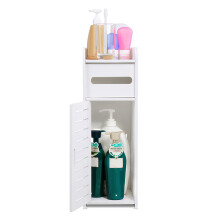 Umweltfreundlicher Badezimmerschrank, schlankes Design, wasserdichte Toilettenpapieraufbewahrung mit erhöhten Füßen und Luftzirkulation für