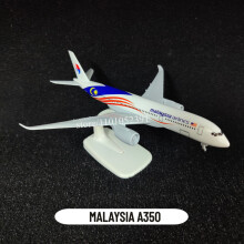 (T37. MALAYSIA A350) Skala 1:250 Metallflygplansreplika, Qatar A380 Flygplan Flygmodell Kontor Heminredning Miniatyr