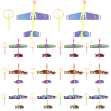 (Random Color) 30 st UFO utomhusplanleksaker barn rolig flygplan leksak modellflygplan lekset spel skum