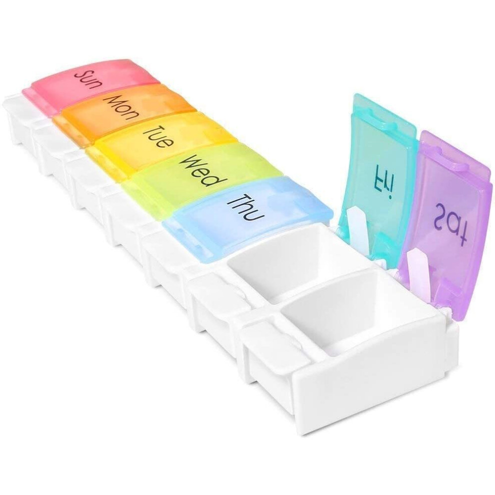 Medication Made Easy With A Weekly Pill Box, BPA Free Construction Ensures Safety