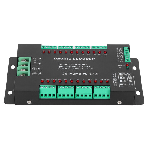 Ελεγκτής 32 καναλιών DMX, ελεγκτής λωρίδας LED Rgb για εφαρμογές φωτισμού LED 1