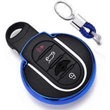 Étui de clé souple en TPU pour BMW Mini Cooper, résistant aux chocs et à la poussière, avec un design amusant et sans altération du signal,