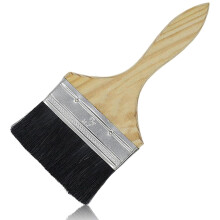 Murpensel med treskaft, tykk sponpensel for maling av vegger og gjerder, 10 cm pensel for lakk, lim, gesso og kalk