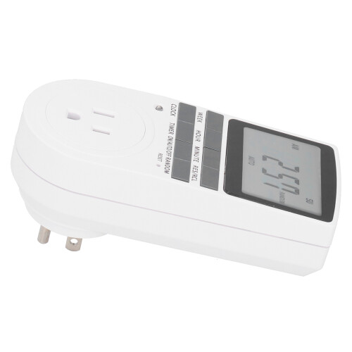 Timer For Kitchen Appliances, Automatic Switch Socket With 24 Hour 7 Day Cycle, Energy-Saving Digital Timer With 8 Operation Buttons, Programmable Out 2