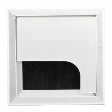 Passe-câble en aluminium pour organiseur de câbles de bureau, couvercle de trou de câble en alliage d'aluminium avec traitement de surface
