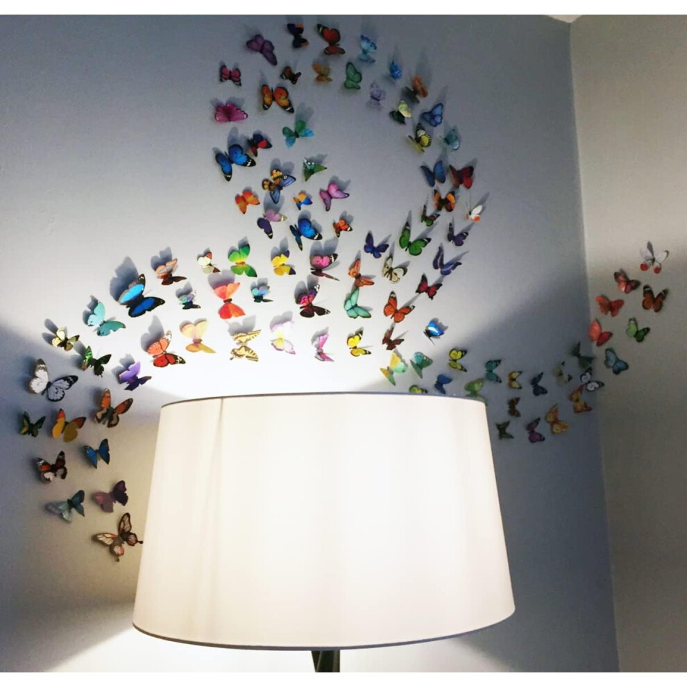 Butterfly Wall Decals for Home Decoration, 3D Butterflies Add Vibrancy to Your Space, Removable Mural Decals for Girls Bedroom Decor, Waterproof