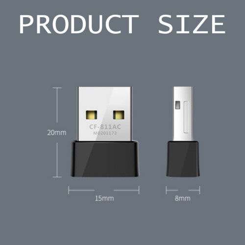 Μινιατούρα προσαρμογέα WiFi, συσκευή USB ασύρματης σύνδεσης N 650Mbps για πολλαπλά 2