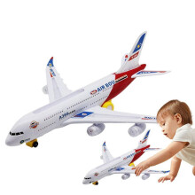 (SPAIN) Giocattoli aerei per bambini, aerei elettrici A380 staccabili con luce LED lampeggiante, musica, Bum
