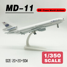 (With Box-04) Modello di aereo 20 cm scala 1:350 MD-11 American KLM Airlines in metallo pressofuso, aeroplano gioc
