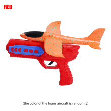 (Red) Lanciatore di aeroplani Giocattoli per bambini Aliante in schiuma Aereo catapulta Aereo da lancio a
