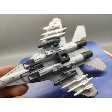 (mig 35) Modello di caccia MIG35 in scala 1/100, modello di aereo da caccia russo Fulcrum MIG-35, giocattoli