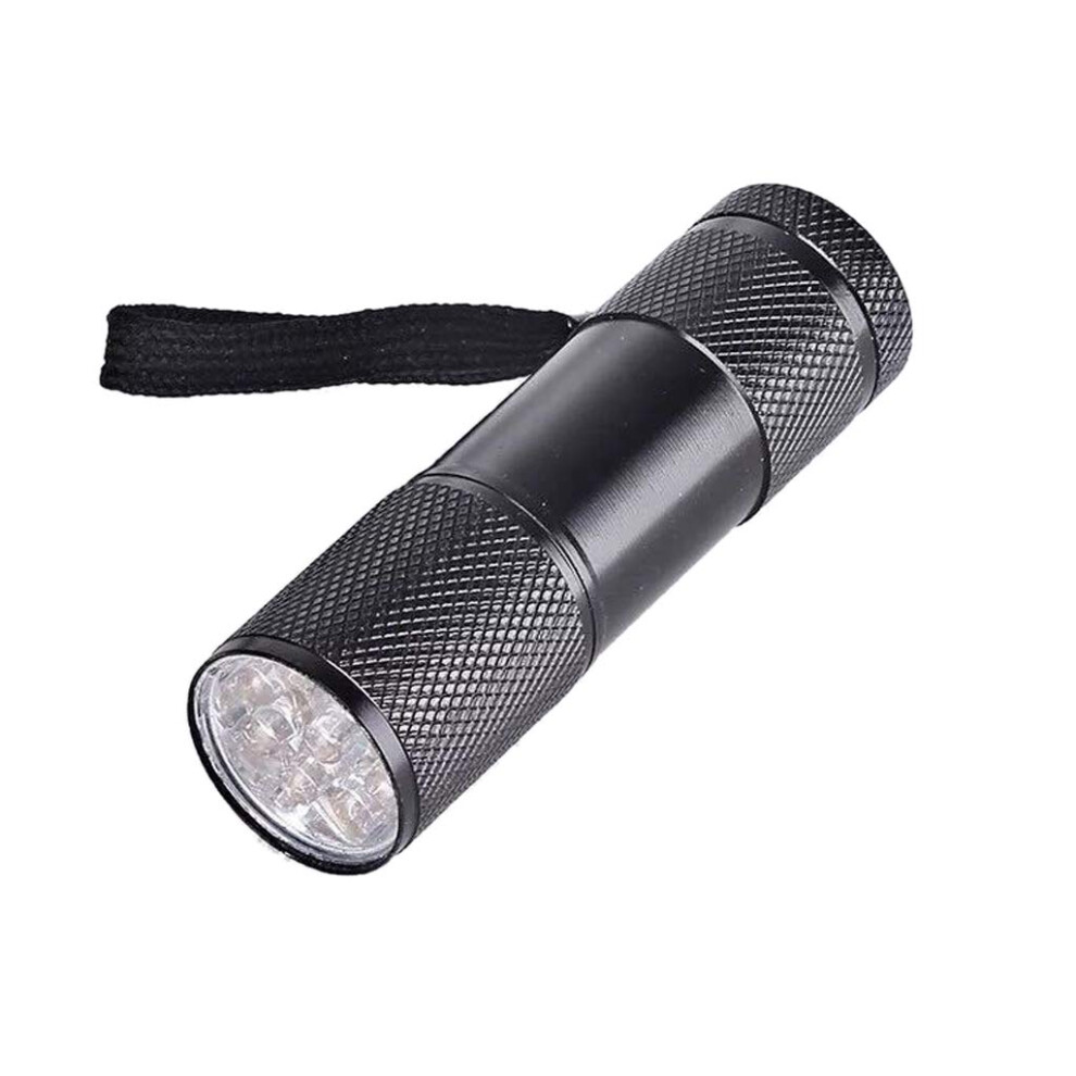 Purple/Light 9Led Uv Money Detector Flash For Anticounterfeiting, Fluorescent Agent Detection, Uv Drying