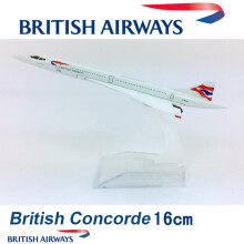 (British) 15CM 1:400 Scala Concorde Air France 1976-2003 Modello di aereo in lega da collezione Giocattoli da