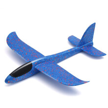 (blue 35cmPoland) 1PC 48CM/35CM Bambini Lancio a Mano Aliante Aerei Giocattoli Bambini Schiuma Modello di Aeroplano Ba