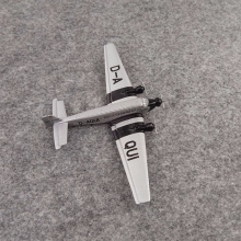 (A) Scala 1/400 Lufthansa Devil's Wings - Junker Ju52, modello di aereo in metallo pressofuso in miniatu