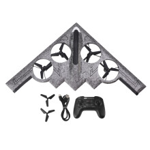 (Gray) Aereo RC Telecomando Volare Aereo Giocattolo Alta Sensibilità Aereo da Combattimento Modello Quadric